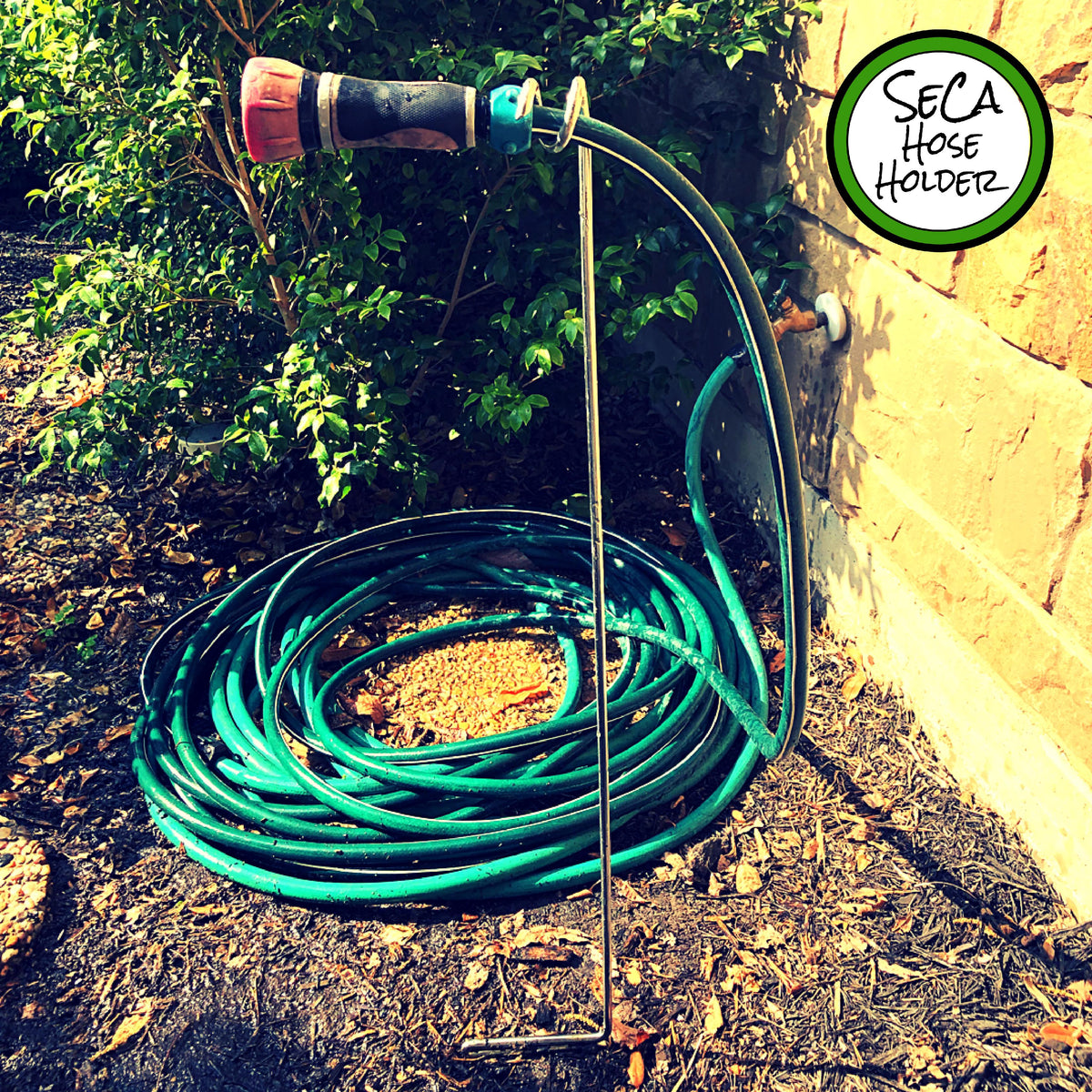 Hands-Free, Hassle Free Water Hose Holder for the Home & Garden; Gardening, Garden Tools